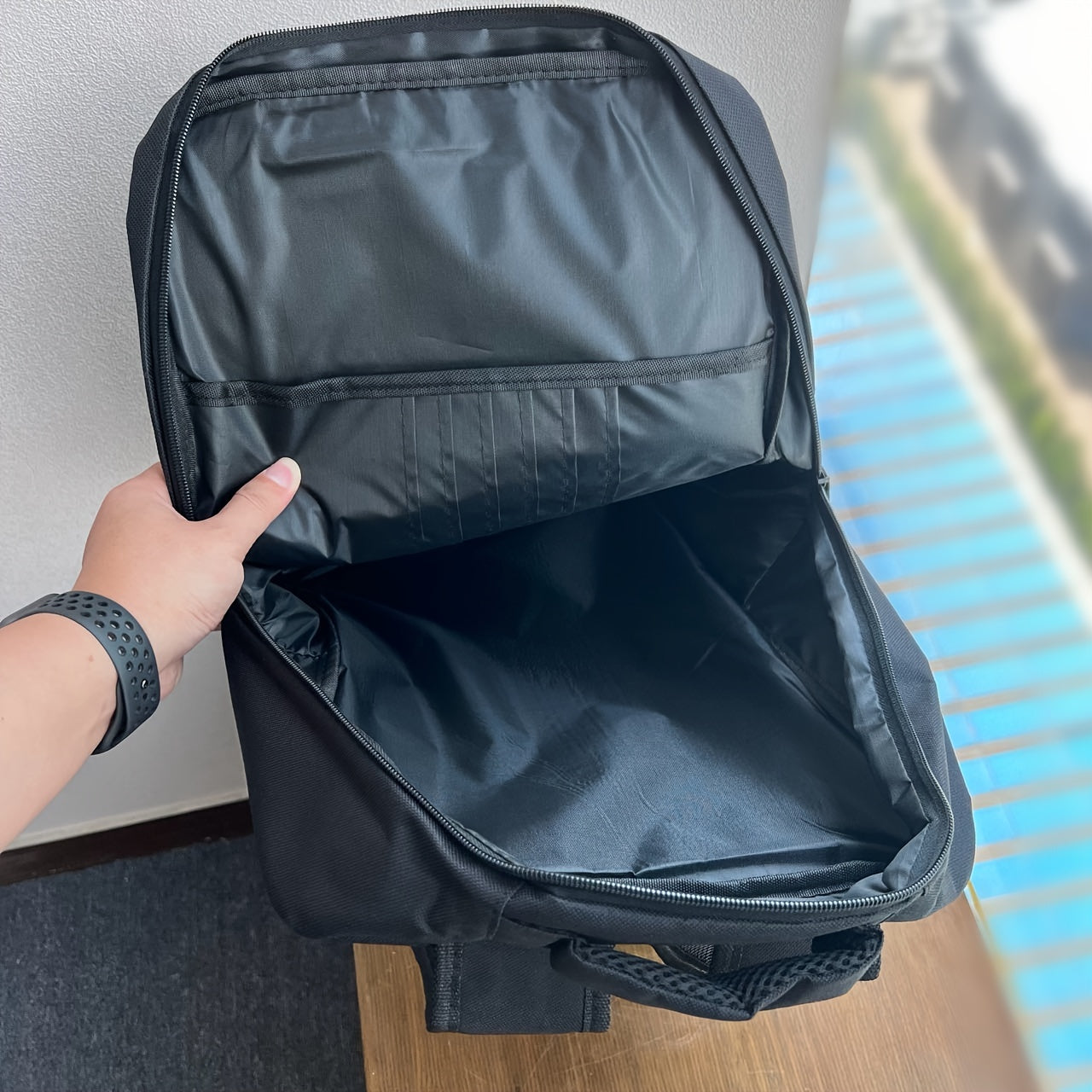 PS5 Console Backpack - Large Capacity Travel Case with Adjustable Straps, Durable Polyester Storage Bag for PlayStation 5 Console, Controllers, Headset & Accessories