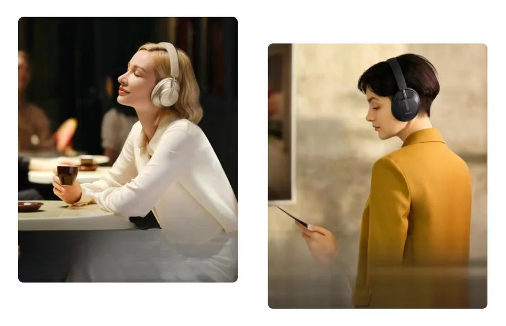 Blue Teeth Enthusiast ANC Noise Cancelling Wireless On-Ear & Over-Ear Gaming Headphones Original Packaging Blue Color