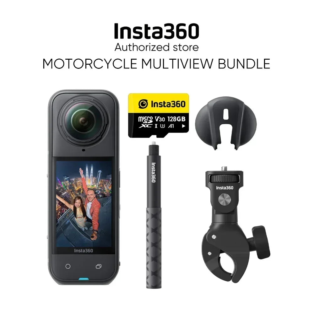 Insta360 X5 Camera -8K Waterproof 360 Action Camera with 1/1.28" 48MP Sensors, 8K 360 HDR Video, 72MP 360 Photo Sports Travel,