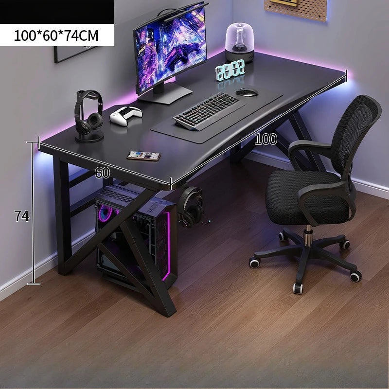 Gaming Computer Desk Folding Height Adjustable Standing L Shaped Office Home Study Student Bedroom Compact Table Furniture