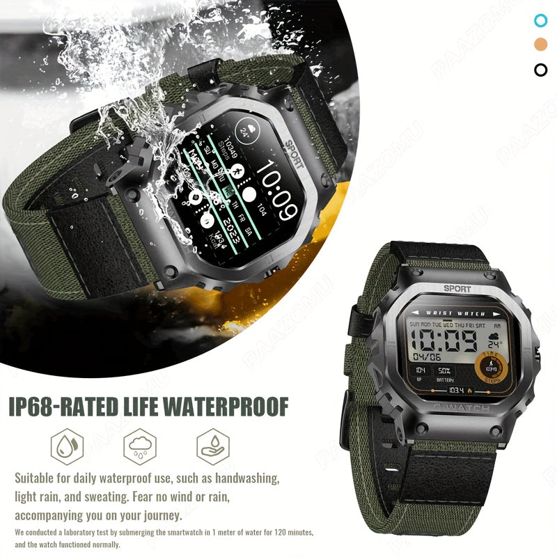 2024 New Smart Watch For Men 1.57 Inches Outdoor Sports Smartwatch With Answer/Make Call Compatible With IPhone And Android Phones G-SHOCK Style