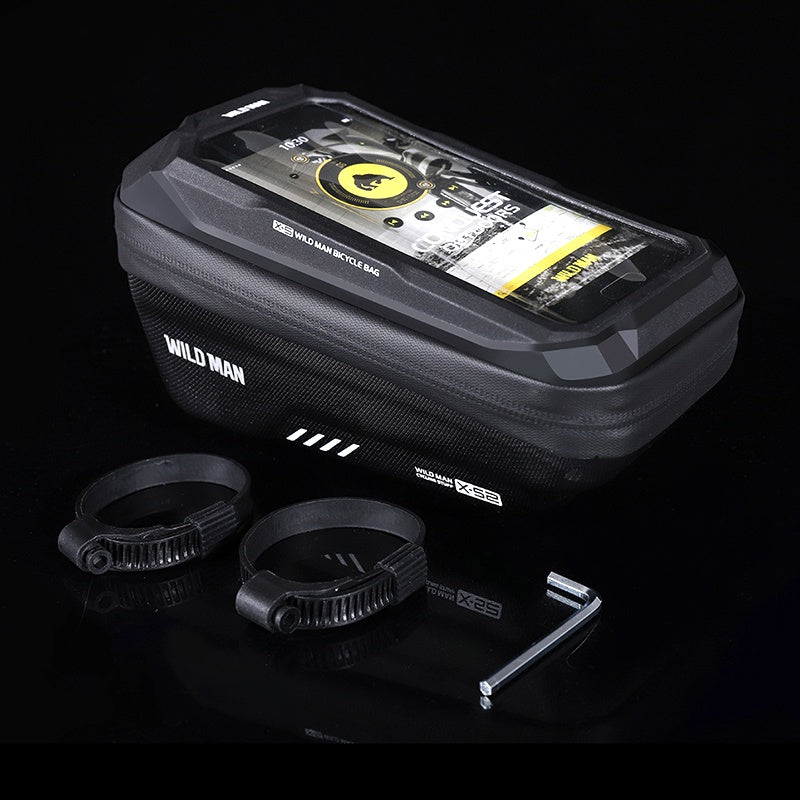 WILD for Man Bike Bag Front Handlebar Bag 6.8inch Mobile Phone Case Bicycle Top Tube Bag Cycling Accessories