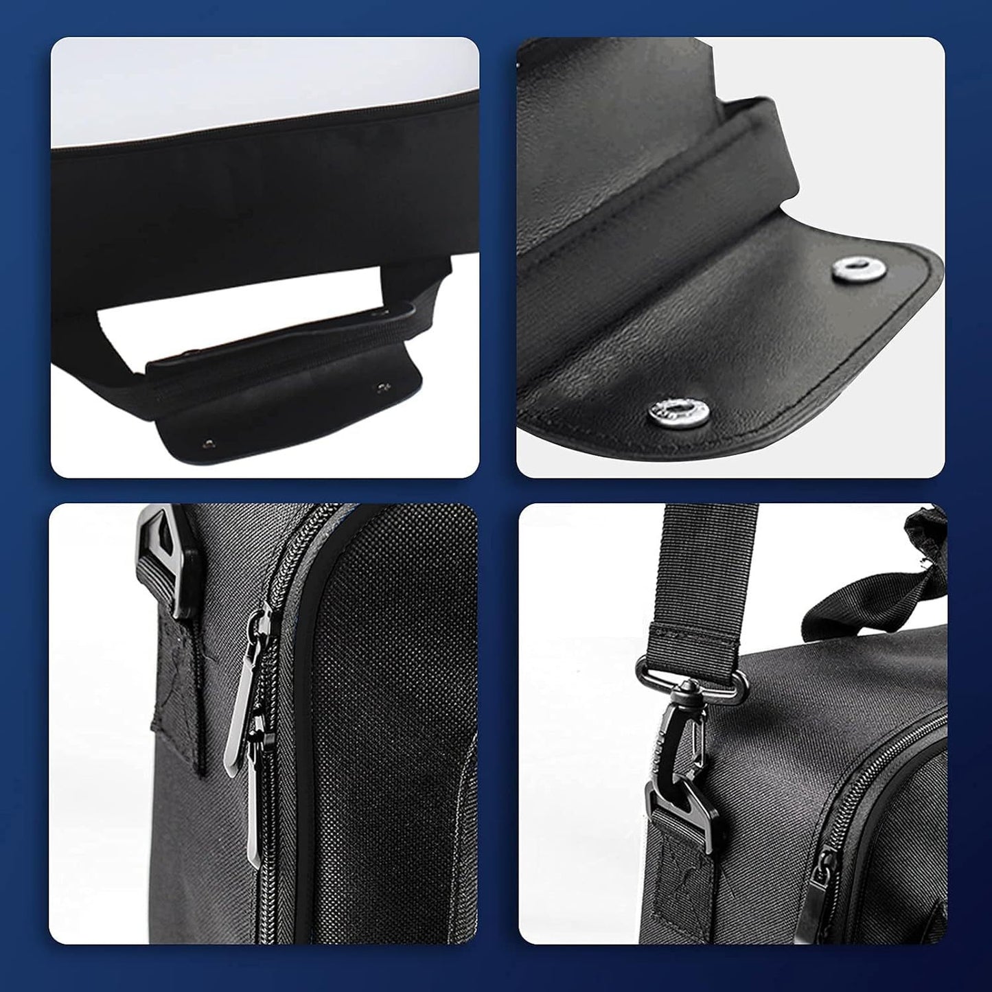 Carrying Case for PS5, Suitable for PS5 Disc/ Digital Edition Console, Large Capacity Shoulder Bag Zippered Storage Bag for PS5 Console Controllers Game Cards Gaming Headset and Other Accessories