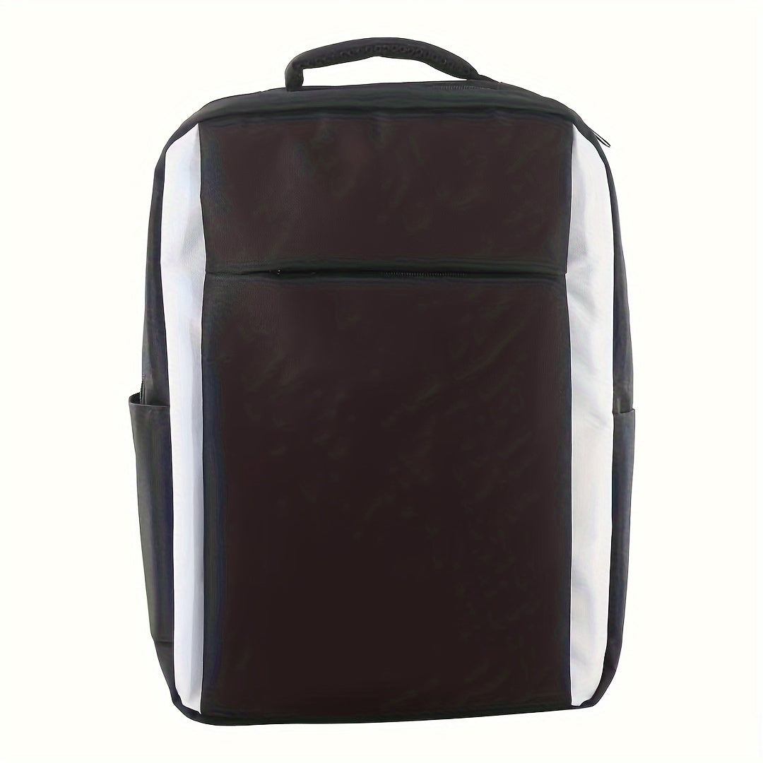 PS5 Console Backpack - Large Capacity Travel Case with Adjustable Straps, Durable Polyester Storage Bag for PlayStation 5 Console, Controllers, Headset & Accessories