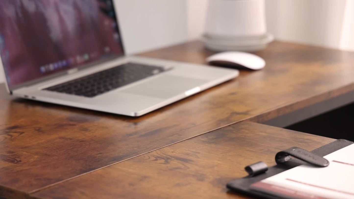 L Shaped Computer Desk - Gaming Table Corner Desk 50 Inch PC Writing Black Desk Study Desks with Wooden Desktop CPU Stand Side Bag Reversible for Home Office Dorm Small Space