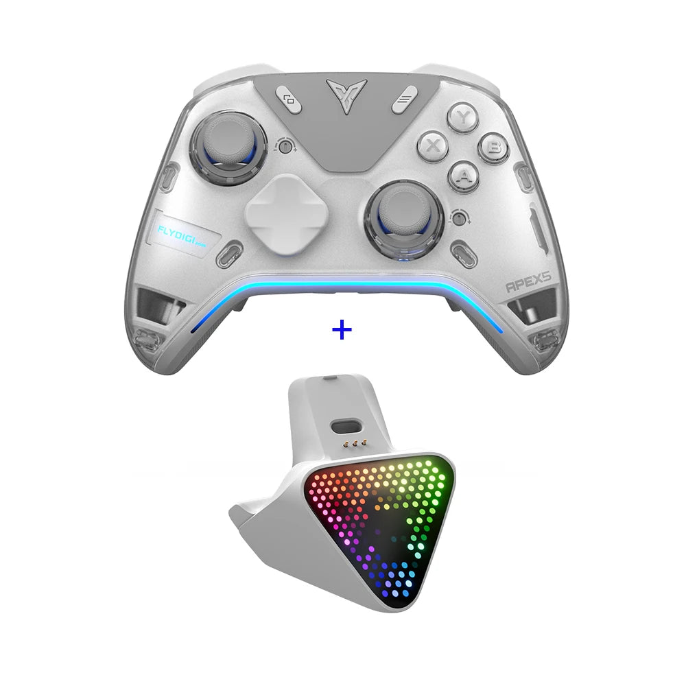 Flydigi APEX5 Wuchang Controller Force-adjustable Alloy Hall Joystick 2.0, Forceadapt Triggers Support PC/Switch/Andriod/iOS MFI
