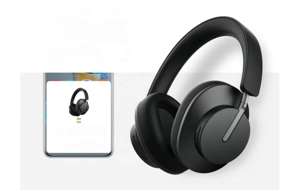 Blue Teeth Enthusiast ANC Noise Cancelling Wireless On-Ear & Over-Ear Gaming Headphones Original Packaging Blue Color