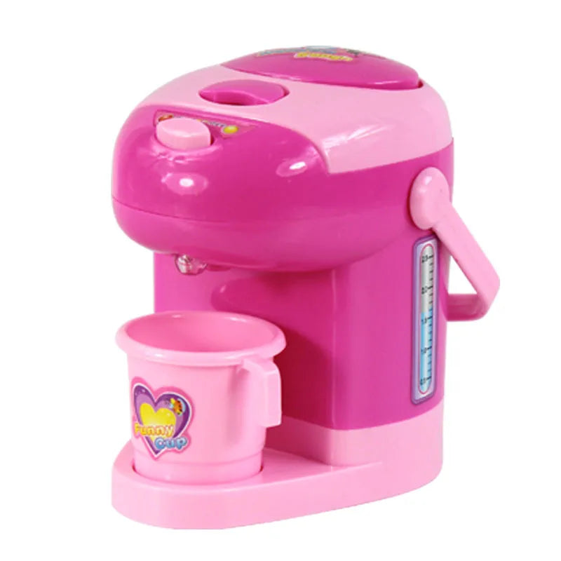 Household Appliances Pretend Play Kitchen Toys Coffee Machine Toaster Blender Vacuum Cleaner CookingToys For Children