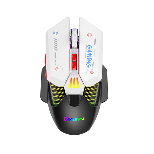 Ergonomic Wireless Programmable Gaming Mouse  Wired 2.4G Dual Mode RGB Backlit Gamer Mouse for PC Laptop/Desktop