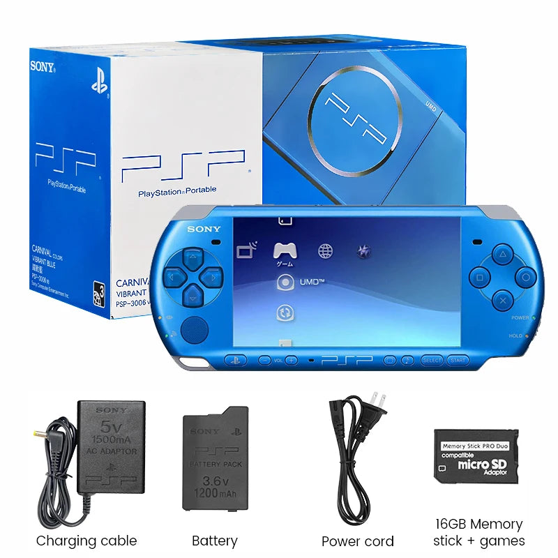 Sony PlayStation Portable PSP 3000(PSP-3006) Sony psp 3000 original Handheld Arcade Game Console (+Free Games)