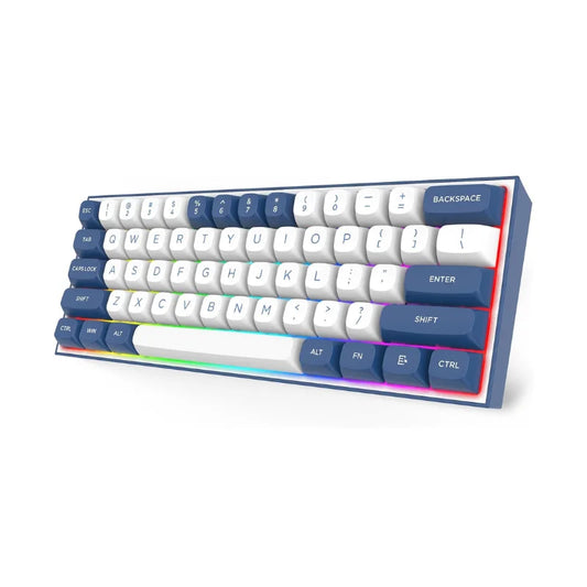 Redragon K717 PRO Custom QMK/VIA Gaming Keyboard, 61 Keys Wireless Programmable Mechanical Keyboard,Dragon Chant Switches