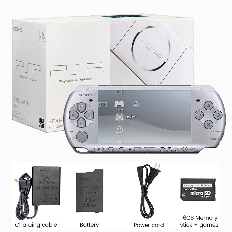 Sony PlayStation Portable PSP 3000(PSP-3006) Sony psp 3000 original Handheld Arcade Game Console (+Free Games)