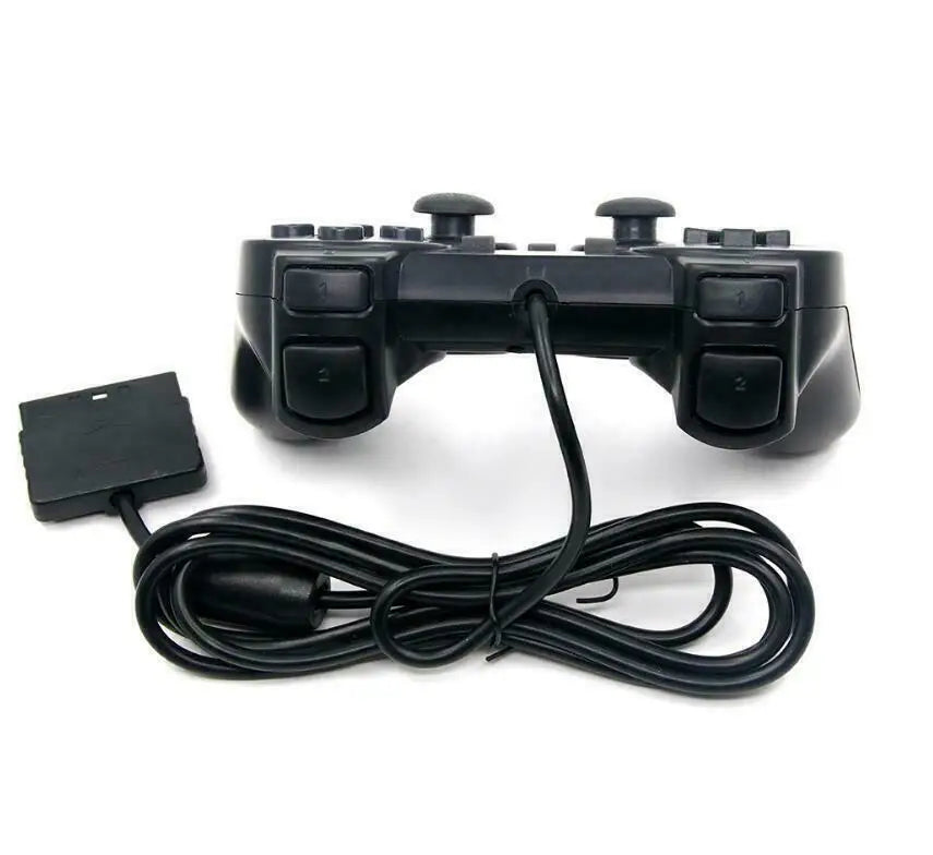 PS2 Black Wired Game Gamepad for PS2 Controller Gamepad Joypad Black