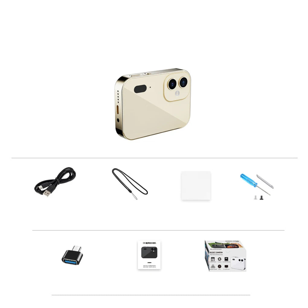 4K CCD Digital Camera 64MP Touch Screen Mini Digital Zoom IR Night Vision Video Camera Flash for Photography And Videography