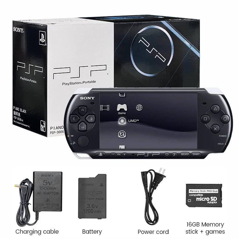 Sony PlayStation Portable PSP 3000(PSP-3006) Sony psp 3000 original Handheld Arcade Game Console (+Free Games)