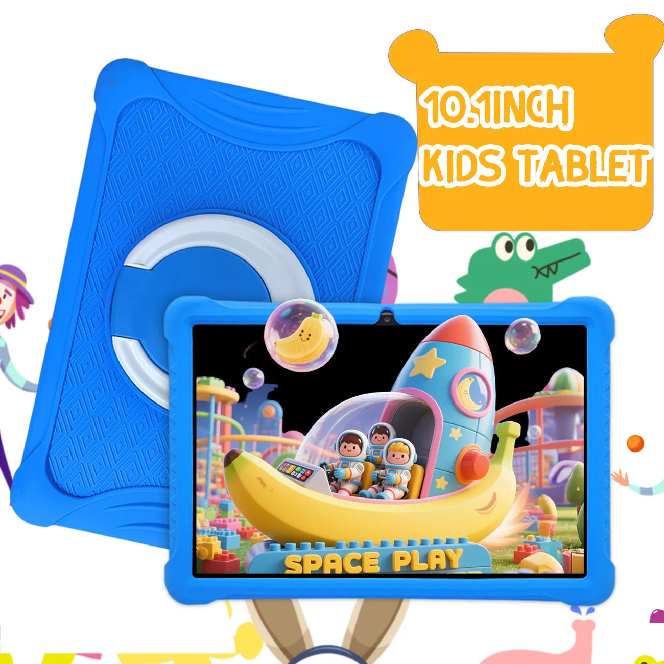 Kids Tablet， 10.1 Inch Android Learning Education Games Tablets, with Parent Control ,  Expandable ，Children's Gifts