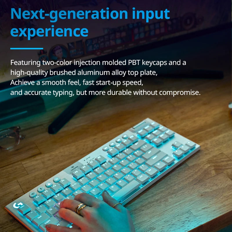 Logitech G915X  TKL wireless ultra-thin mechanical keyboard for esports games, with a low axis trigger for computer peripherals