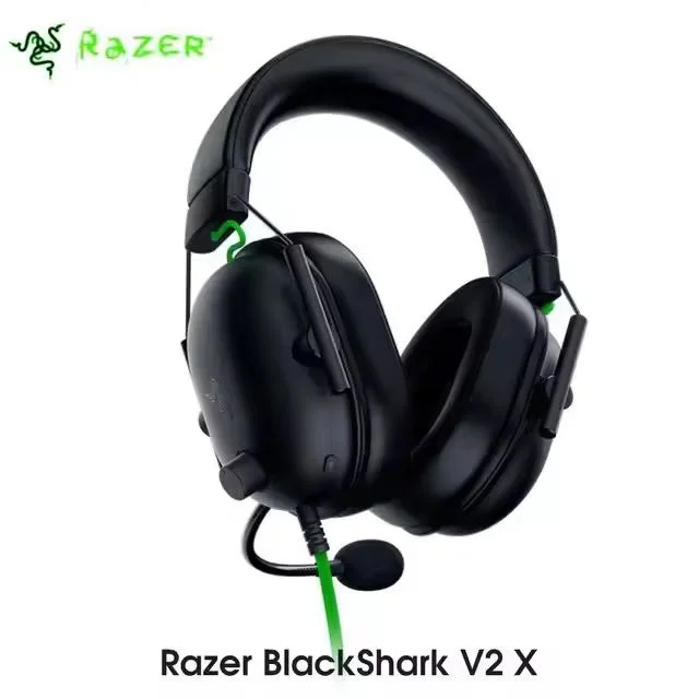 Original Razer BlackShark V2 X/V2 Gaming Headset With TriForce 50mm Driver HyperClear7.1Surround Sound with Mic-For PS4 PS5 Xbox