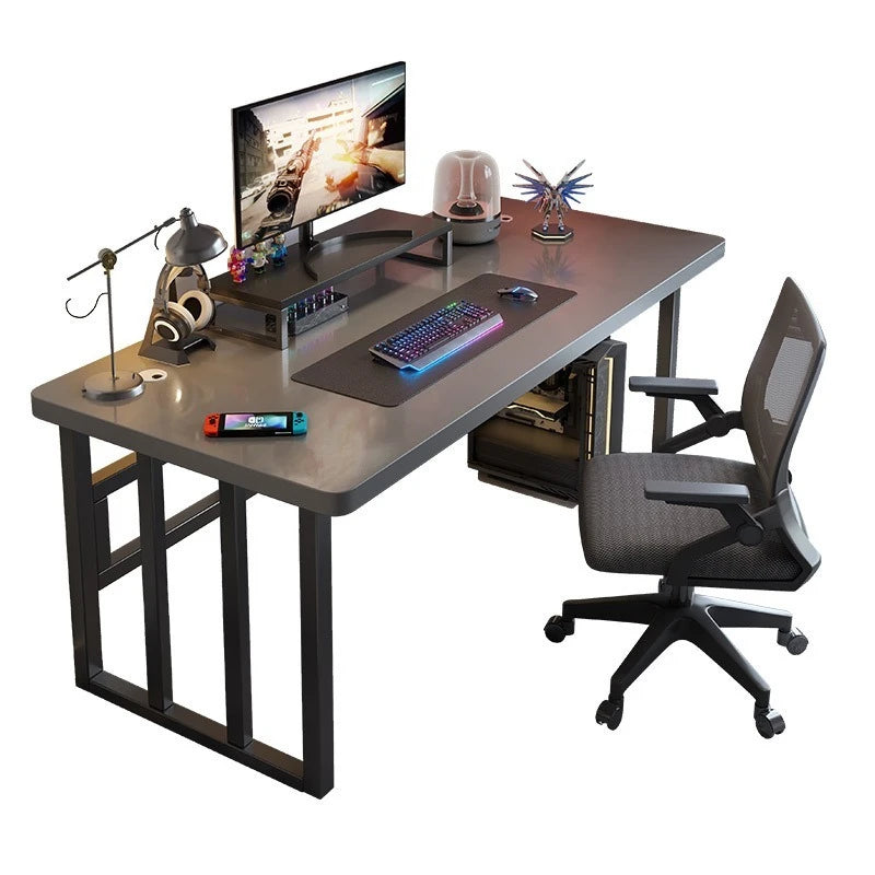 Computer desk, desktop, home bedroom, student learning, writing, internet network, red e-sports desk, rental house, simple offic