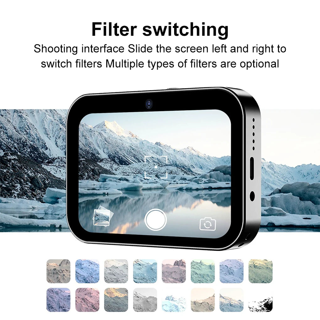 4K CCD Digital Camera 64MP Touch Screen Mini Digital Zoom IR Night Vision Video Camera Flash for Photography And Videography