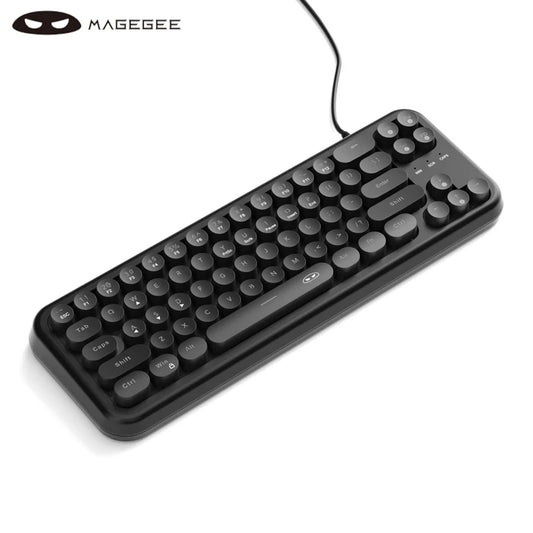 MageGee Mini 60% Gaming Keyboard, RGB Backlit 61 Key Ultra-Compact Keyboard, TS91 Ergonomic Waterproof Mechanical Feeling Office