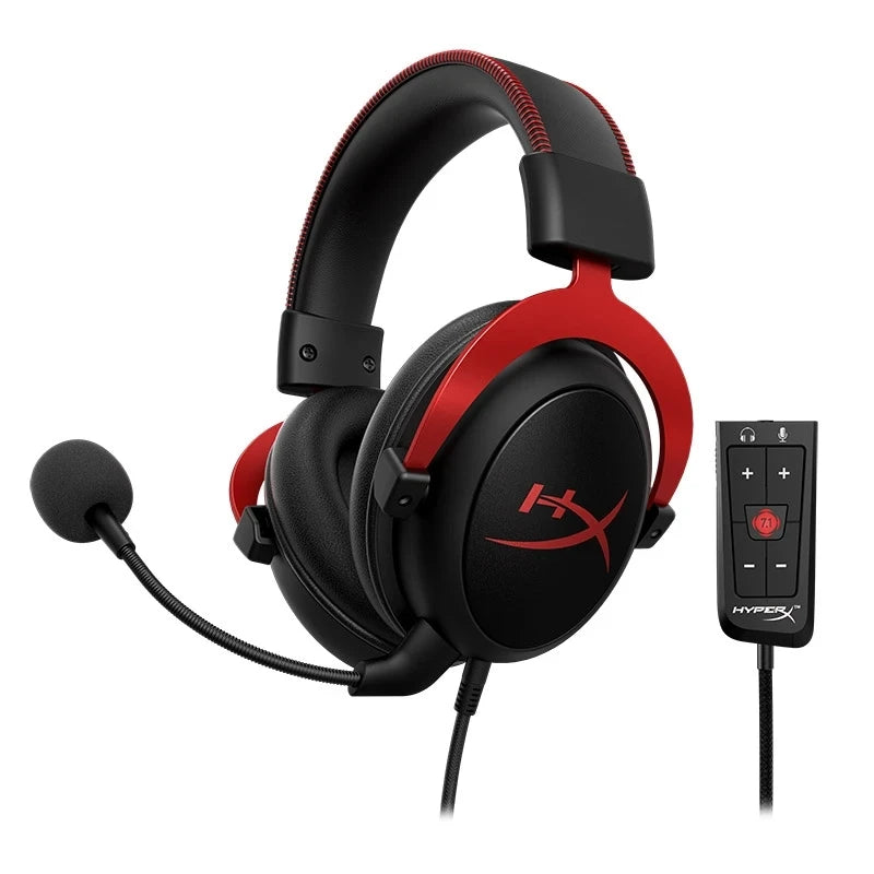 Original HyperX Cloud 2 II Gaming Wired Headphone with HiFi 7.1 Surround Sound Microphone Gaming Headset for PC PS4