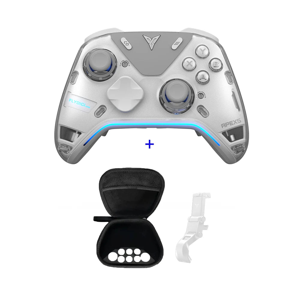 Flydigi APEX5 Wuchang Controller Force-adjustable Alloy Hall Joystick 2.0, Forceadapt Triggers Support PC/Switch/Andriod/iOS MFI