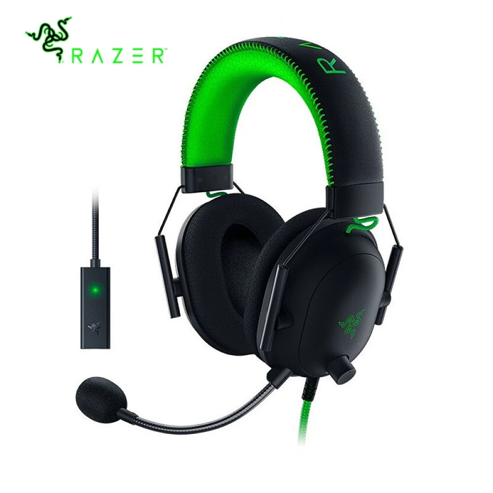 Original Razer BlackShark V2 X/V2 Gaming Headset With TriForce 50mm Driver HyperClear7.1Surround Sound with Mic-For PS4 PS5 Xbox
