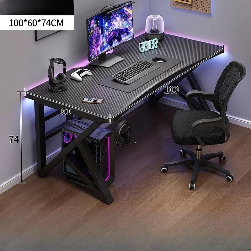 Gaming Computer Desk Folding Height Adjustable Standing L Shaped Office Home Study Student Bedroom Compact Table Furniture