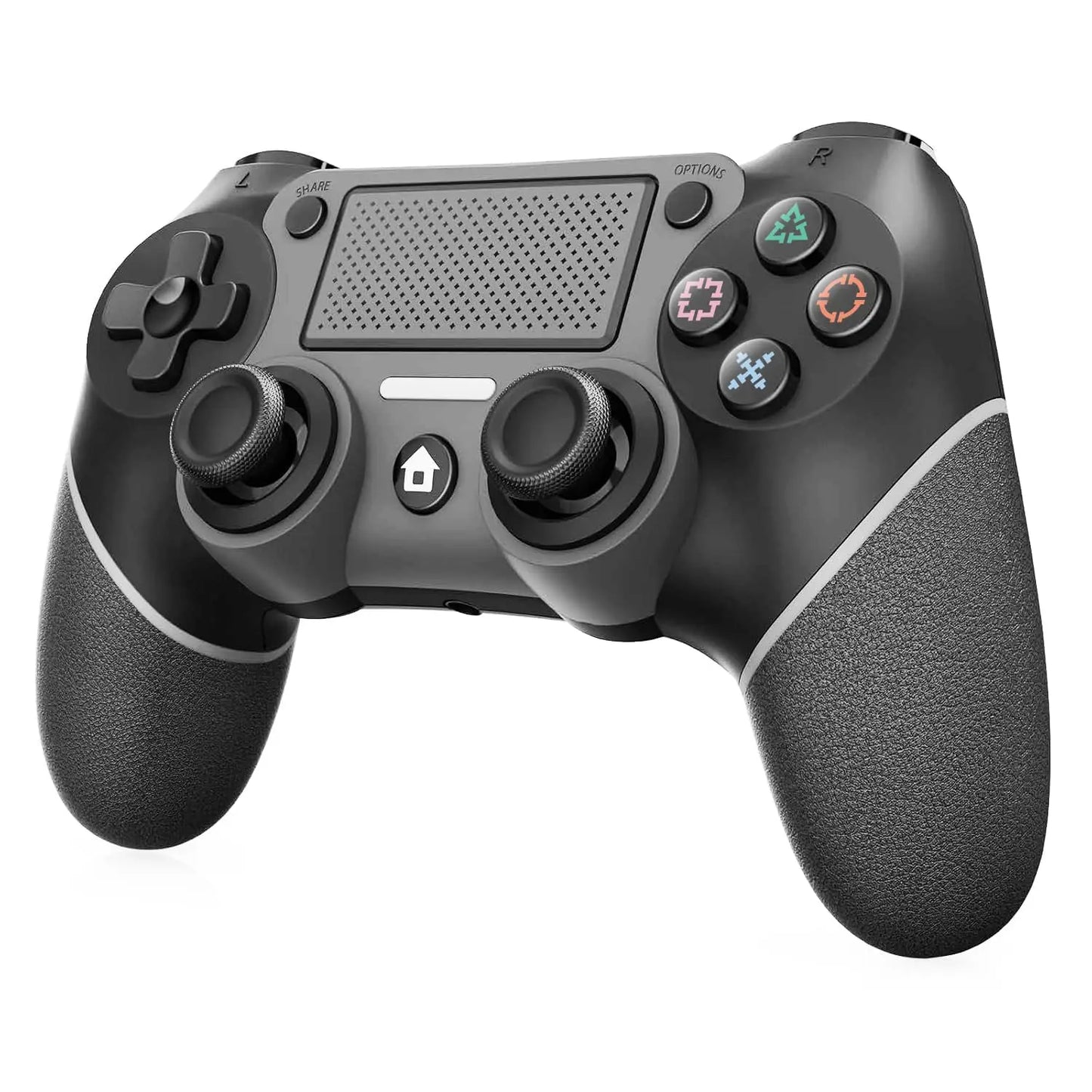 Wireless Controller For PS4, Black ps4 controller with Dual Vibration/ 6-Axis Motion Sensor/Audio Jack/Touch Pad/Share Button