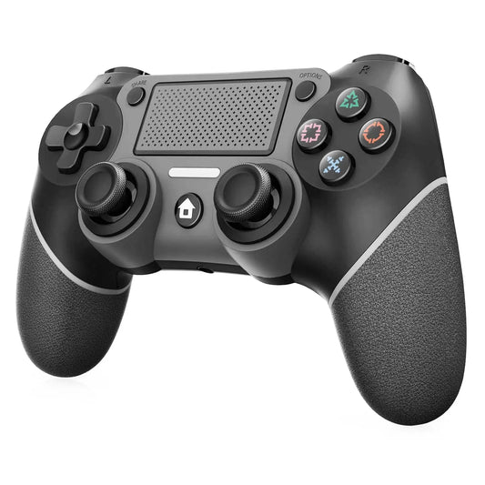 Wireless Controller For PS4, Black ps4 controller with Dual Vibration/ 6-Axis Motion Sensor/Audio Jack/Touch Pad/Share Button